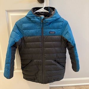 Kids Patagonia Reversible Down Sweater Hoodie